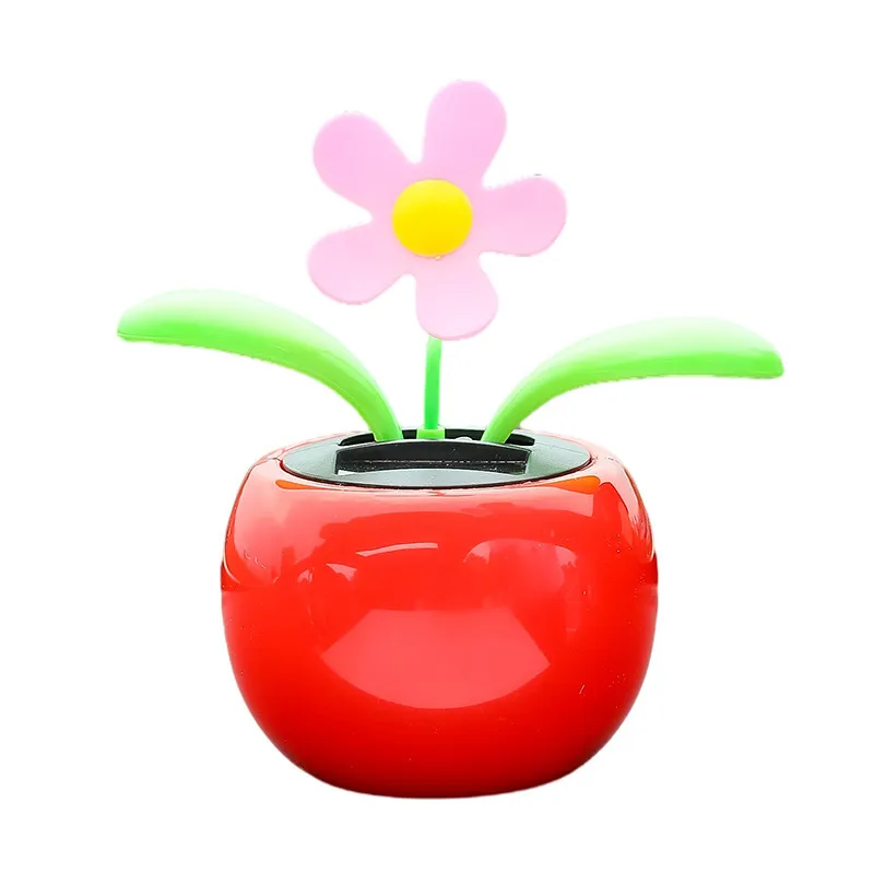 Solar Sunflower Car Figurine – Auto-Swing Dashboard Decoration, Cute Cartoon Interior Accessory for Women, Solar Powered Swaying Ornament